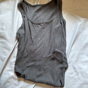 Grey shein bodysuit